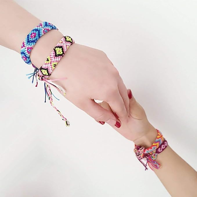 8PCS Woven Friendship Bracelet,  Woven Bracelets Braided Friendship Bracelets for Women Men and Teens Handmade